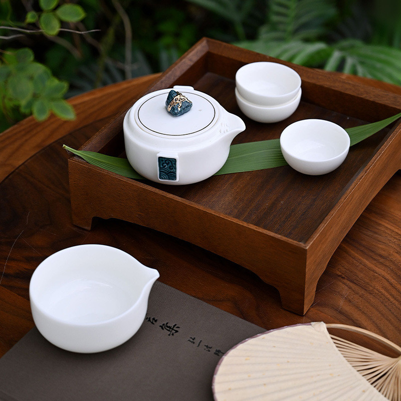 功夫旅行茶具套装便携式户外旅游泡茶露营装备小套快客杯茶壶出差