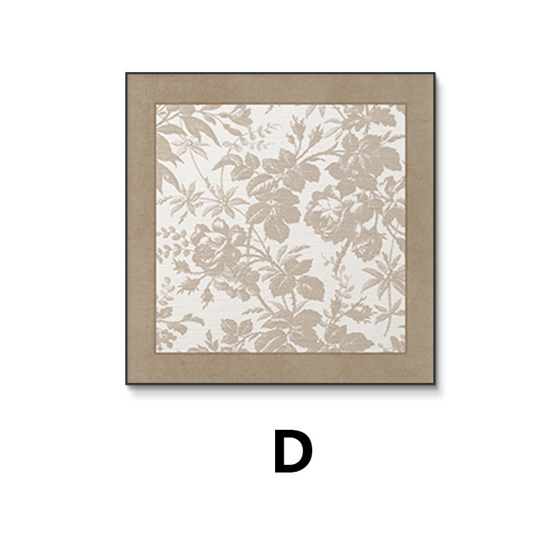 中古风客厅装饰画小众艺术沙发背景墙挂画法式复古抽象玄关壁画