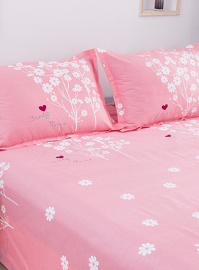 1f13纯棉床单单件100四季儿童学生宿舍被单1.5米双人床单人垫单男