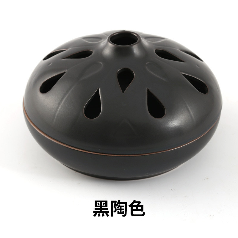 5zv7批发陶瓷盘香炉蚊香炉室内大号蚊香盒拖家用檀香沉盘仿古点蚊
