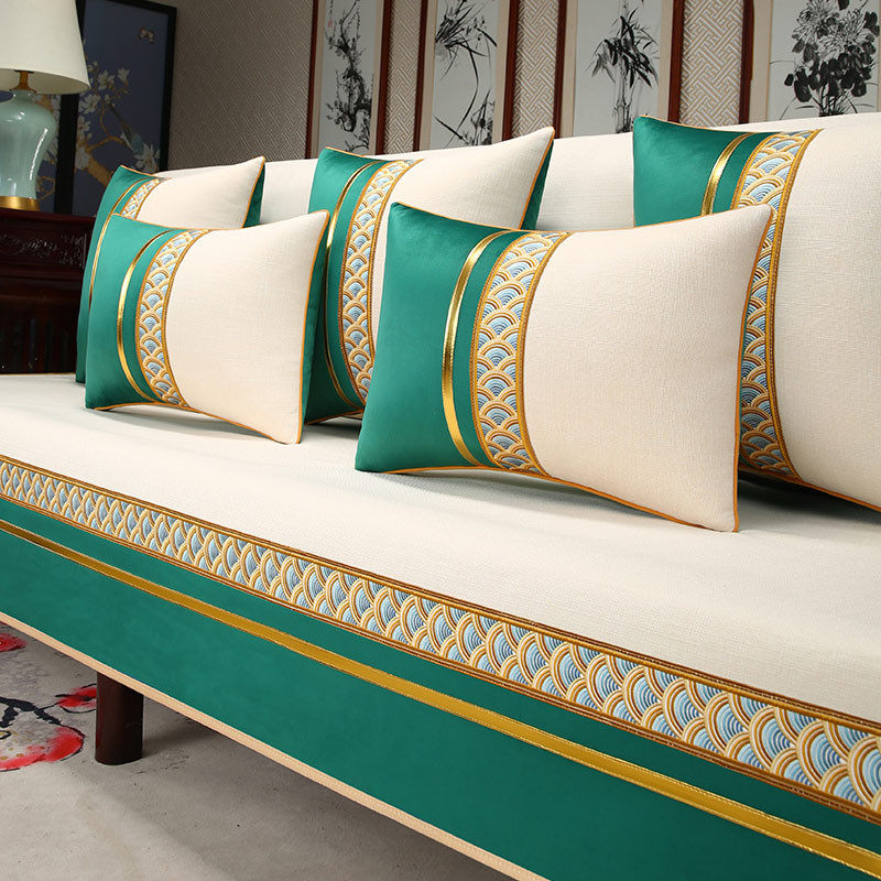 沙发垫万能套红木沙发坐垫轻奢高级感新中式罩盖布防滑靠背巾盖巾