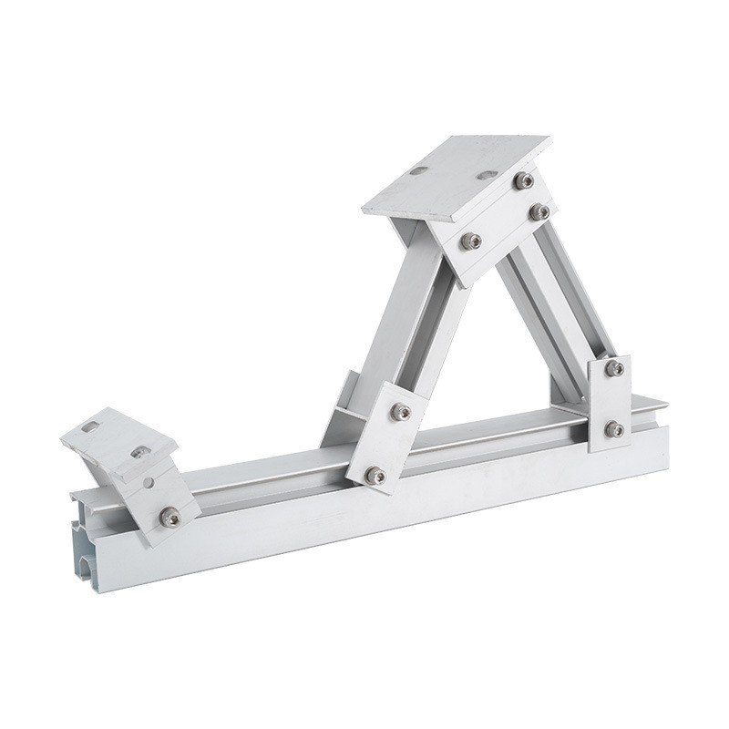 噢哇定制太阳能支架配件铝制6063三角固定光伏支架铝型材开模加工