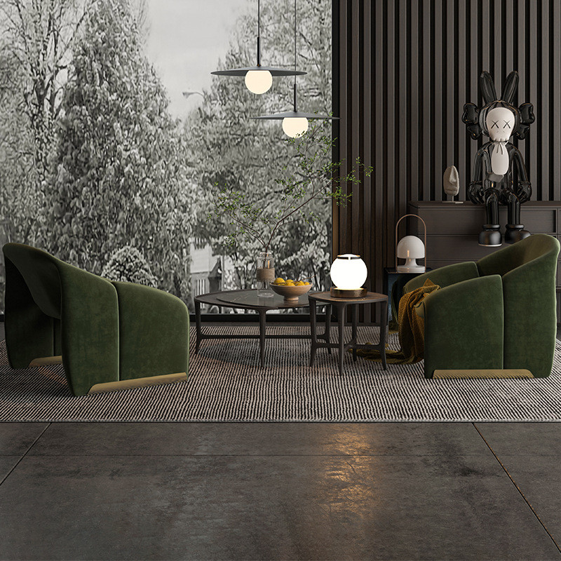 懒人沙发复古单人设计师单椅沙发轻奢客厅北欧阳台休闲椅创意网红