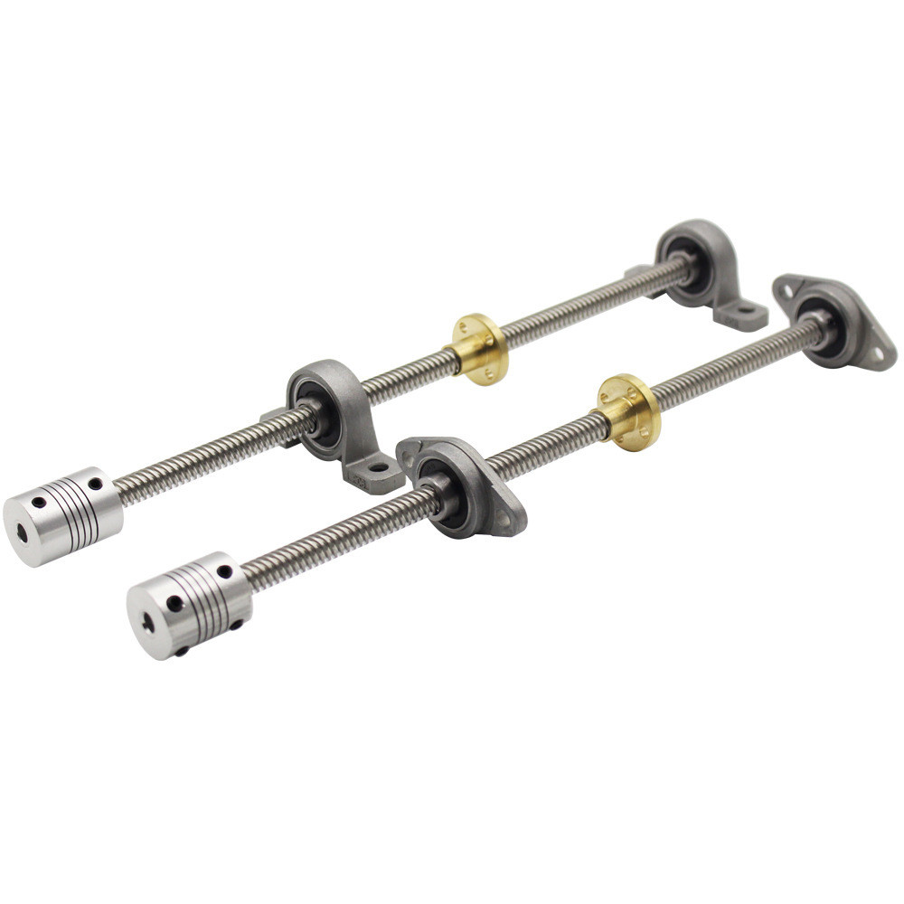 3d打印机配件梯形螺纹T8丝杆步进电机T型螺母套装直径8mm