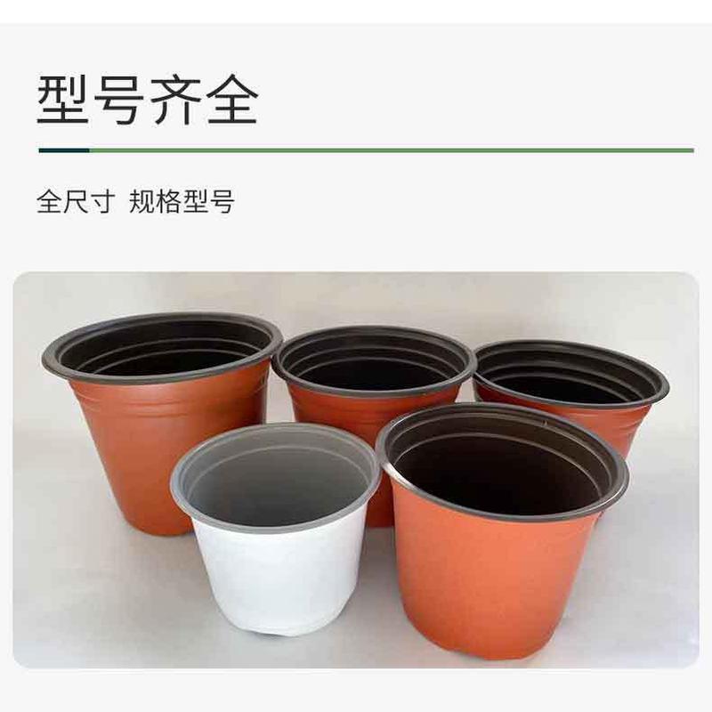 育苗盆双色盆加厚批发一次性软塑料花盆育苗杯多肉花盆pp双色花盆