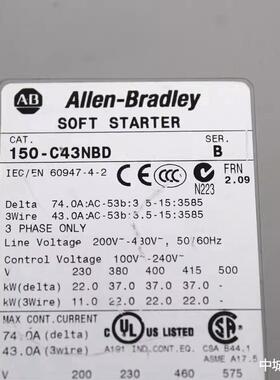 美国罗克韦尔ABSMC软启动器150-C43NBD