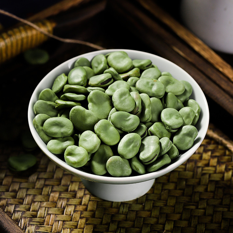 精选特大粒5斤绿皮青皮干蚕豆生绿胡豆可发芽做油炸罗汉豆莲花豆