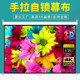 投影仪手动自锁幕布84寸 120寸白塑白玻纤投影机高清影院手动幕布