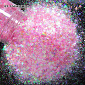 冰透金葱粉混合闪粉亮片碎冰冰美甲流沙工艺品滴胶PET幻彩金葱粉