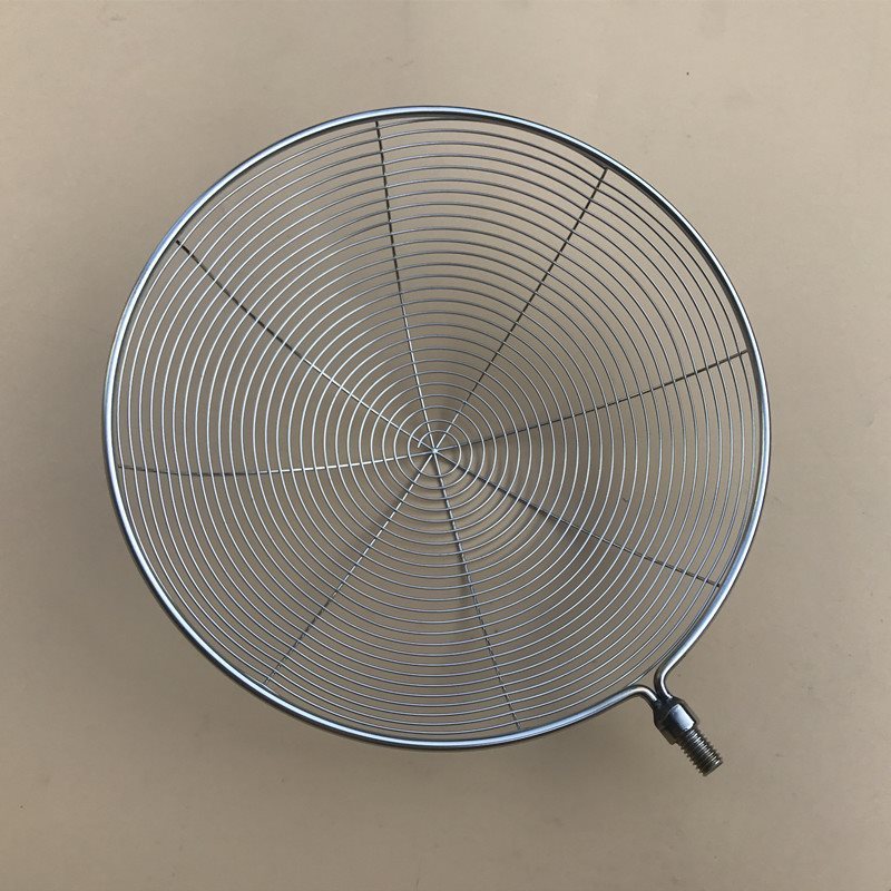 q^不锈钢漏勺捞网 8m螺口金属捞泥鳅伸缩头 不锈钢勺压花杆 单节