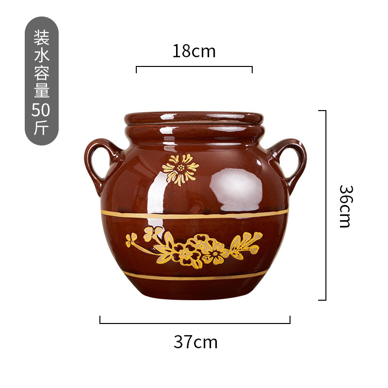 醋土陶油罐油坛密封罐调料罐坛子容器储存厨房储放罐装猪油腌咸菜