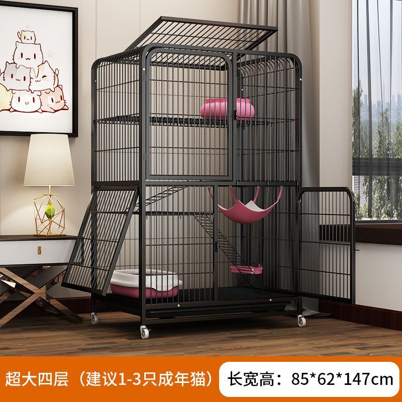 猫笼子别墅超大自由空间带室内家用厕所一体猫屋猫咪猫舍猫窝