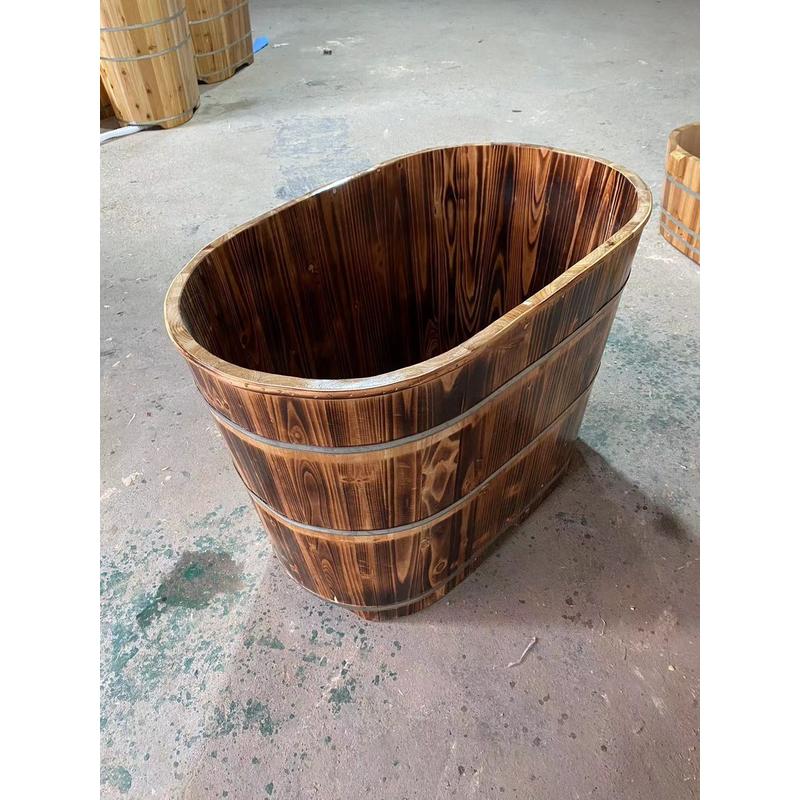 2tcu泡澡桶木桶小户型全身浴桶加高不占地圆形大人家用成人洗