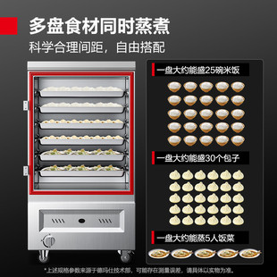 德玛仕燃气蒸饭柜商用蒸箱食堂蒸饭车蒸包子柜炖汤菜馒头蒸箱
