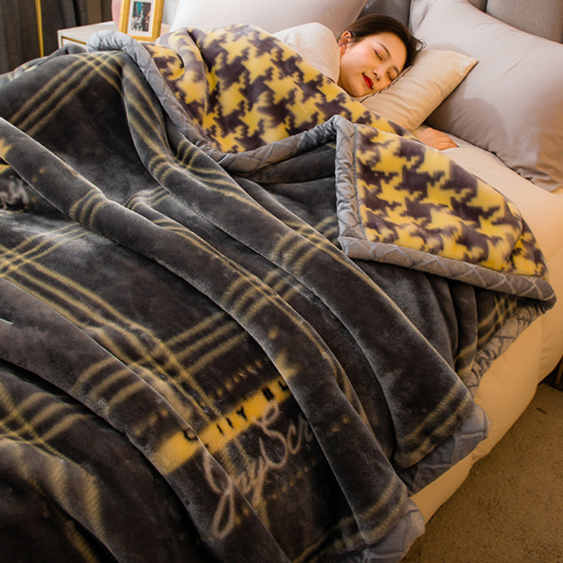 午睡舍尔毛毯冬季加厚加绒拉毯子床单家用学生宿舍被子珊瑚法兰绒