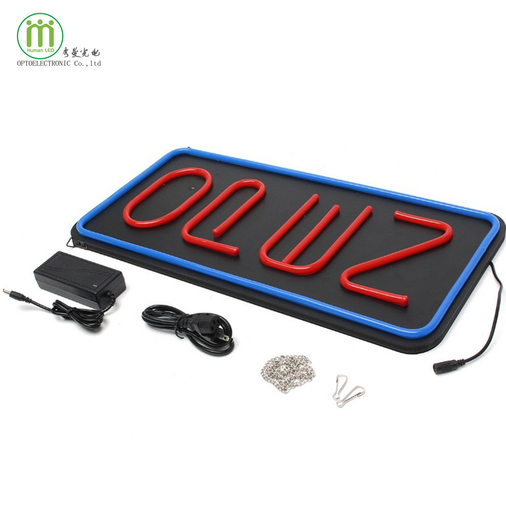 openled霓虹灯广告牌酒吧餐厅软灯带室内营业中灯牌发光60*30cm