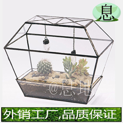 16054a花房!工厂直销几何玻璃包邮多肉微景观玻璃花房玻璃小花房