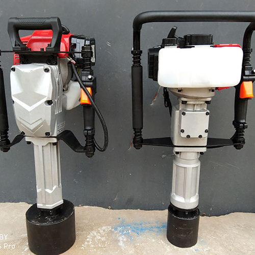 热销两冲程便携式汽油打桩机小型园林绿化用振动夯实器防汛栽桩器