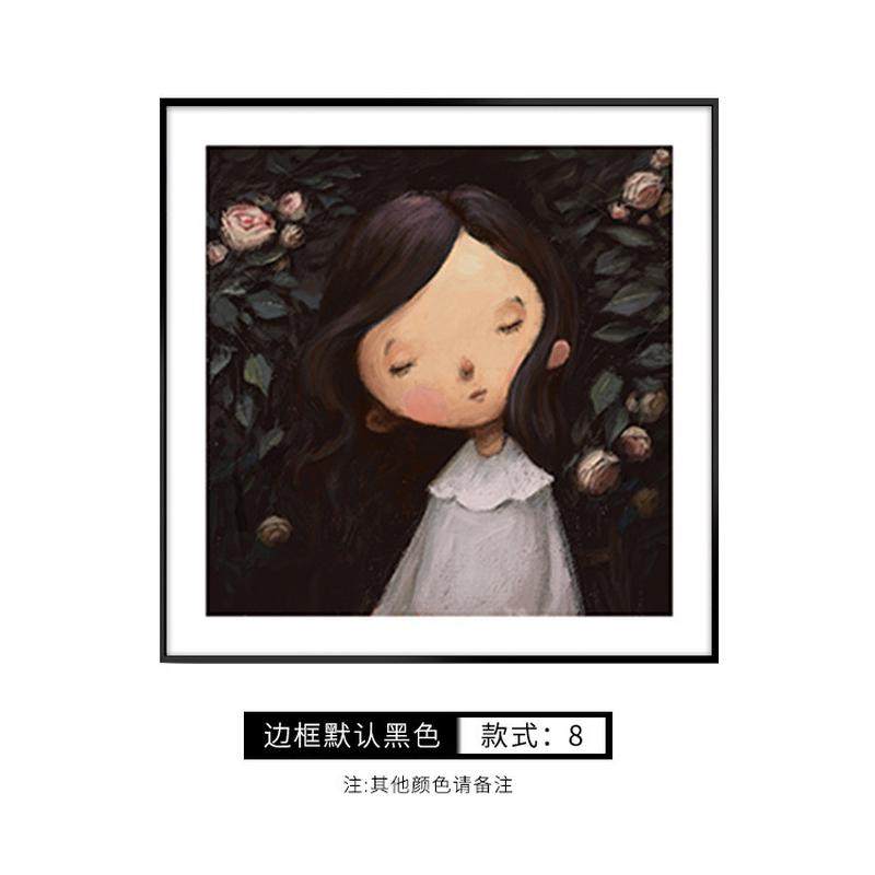 卧室床头装饰画人物男孩女孩房间墙画北欧卡通童话儿童房挂画壁画,家居饰品,现代装饰画,淘宝优惠券,粉丝福利购,淘宝优惠卷