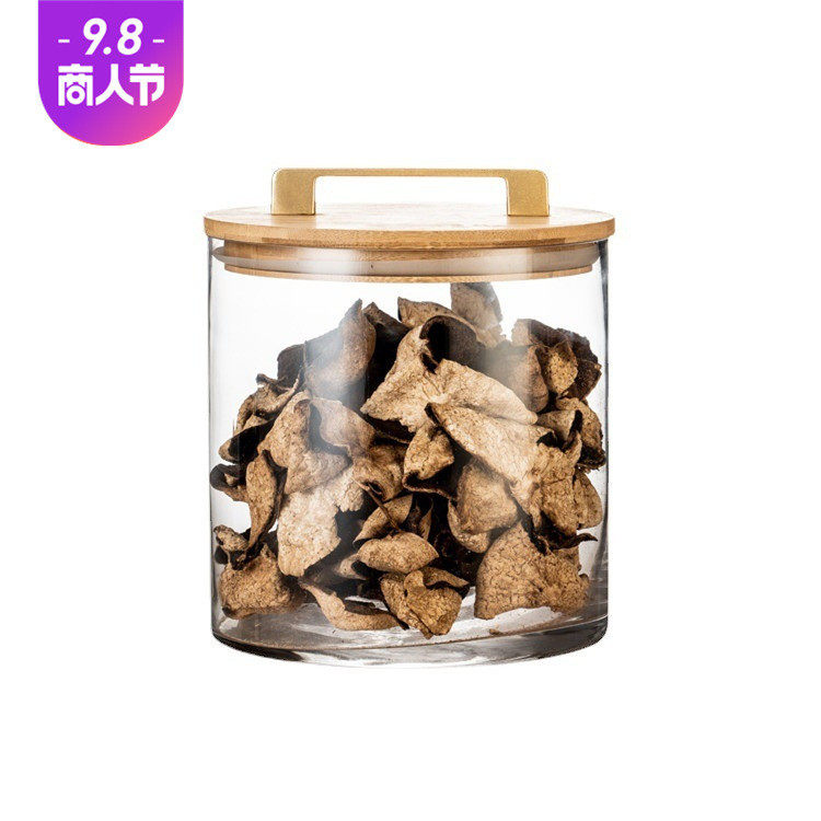 大容量玻璃陈皮罐竹木盖大号家用玻璃密封罐收纳瓶粮食罐储物罐,家居饰品,储物罐,淘宝优惠券,粉丝福利购,淘宝优惠卷