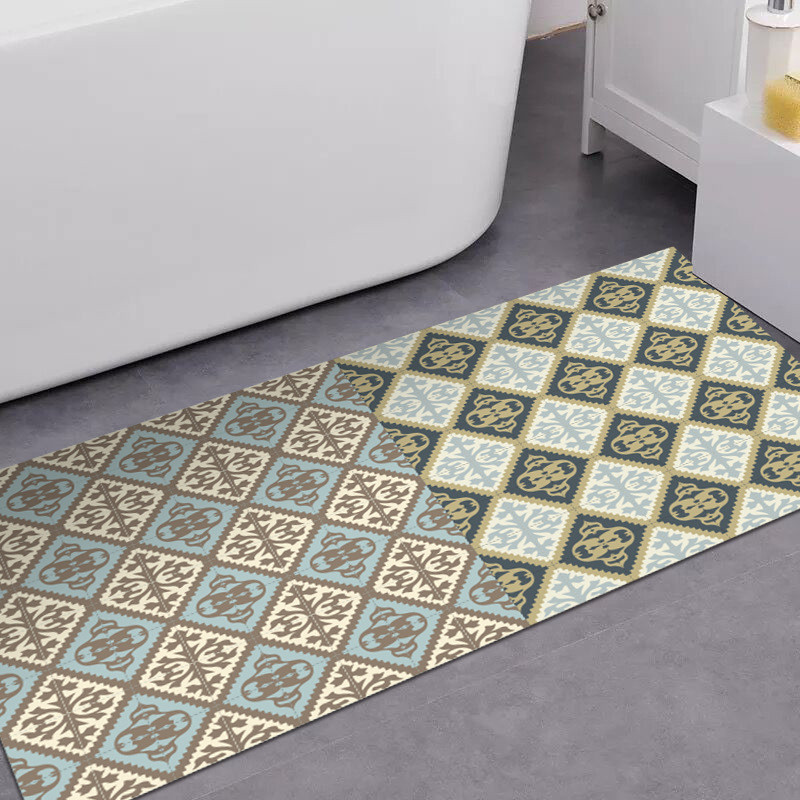 无缝拼接仿真毛毯地板贴浴室客厅防滑卫生间厨房耐磨3d地贴db003