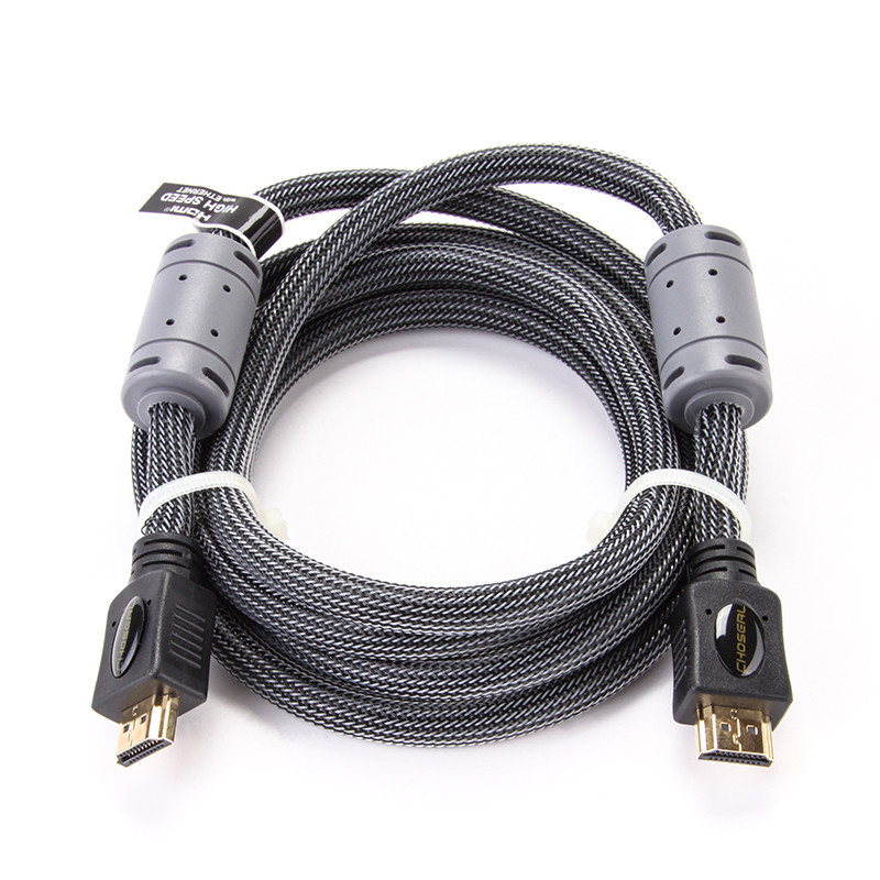 秋叶原HDMI线双磁环 超强屏蔽抗干扰带2个磁环防止黑屏闪屏QS8143