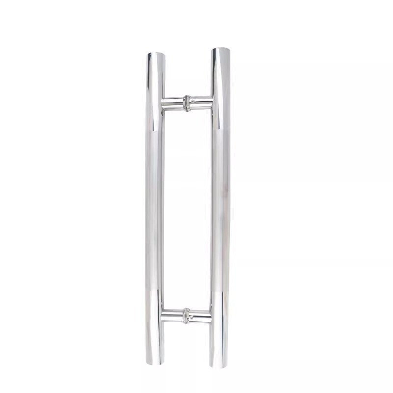 升级特厚304不锈钢拉手中砂简约圆形对装拉丝大门拉手玻璃门木门