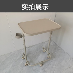 套装 电脑边桌改装 脚轮黑色圆形横圆管白色轮米色粗6mm万向轮子