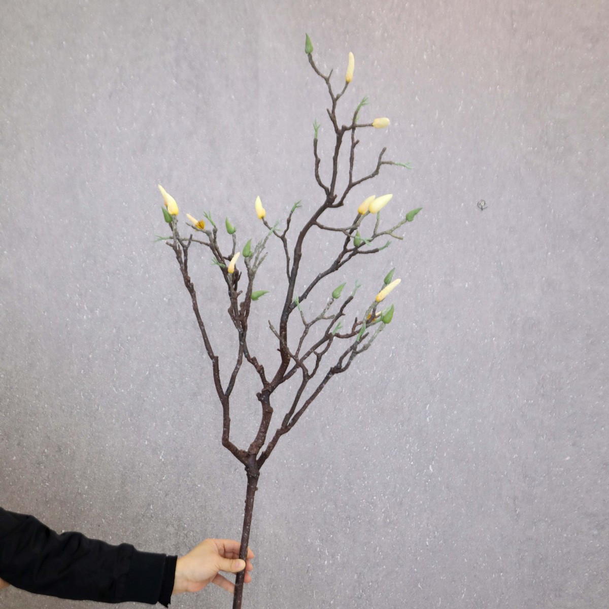 花批发软胶大枝玉兰苞艺术插花树枝花材造型枯枝射影道具