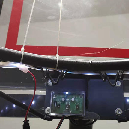 创意led发光篮球框夜光可控灯太阳能变色进球感应灯条灯带