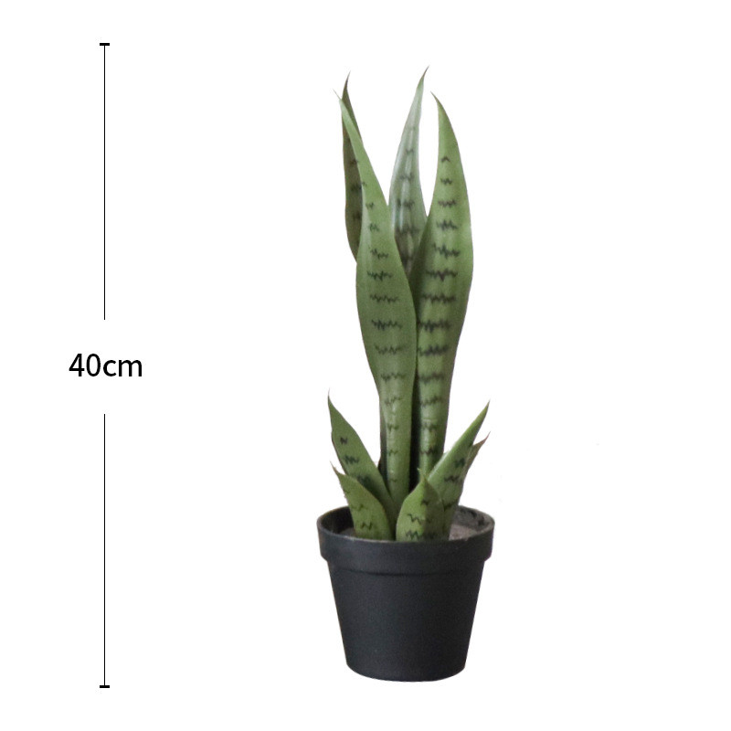 仿真植物虎皮兰批发黄边盆栽装饰假花绿植装假套金边仿真虎皮兰