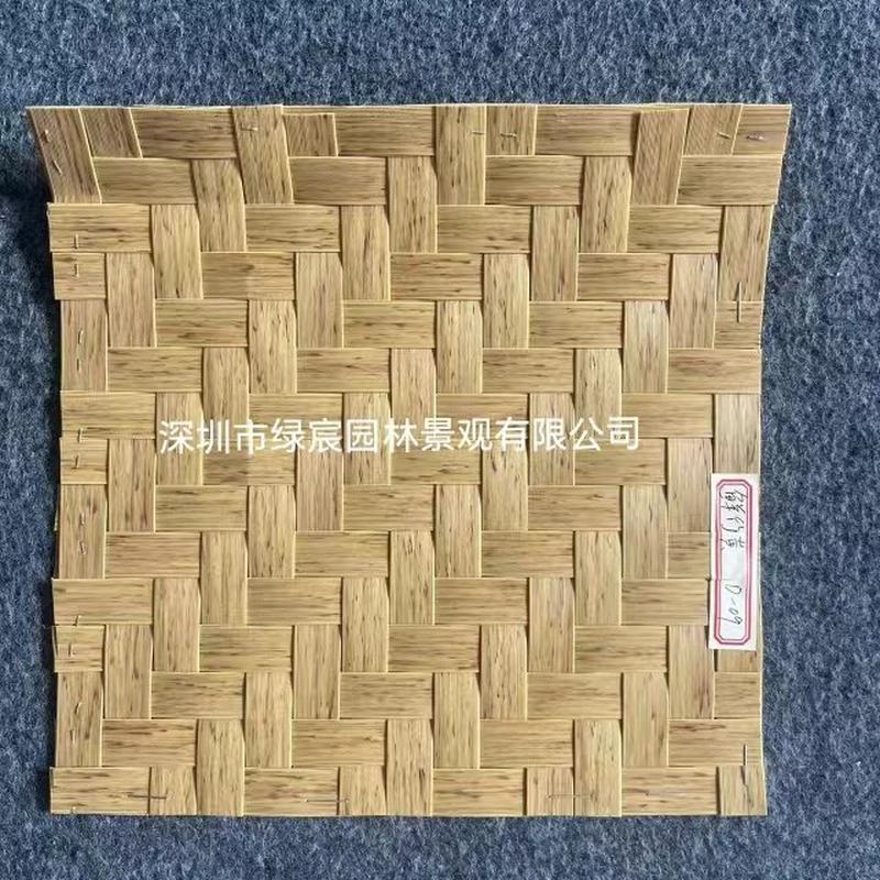 仿真竹席吊顶竹席阻燃吊顶草席茅草塑料竹席景观防火吊顶装饰直供