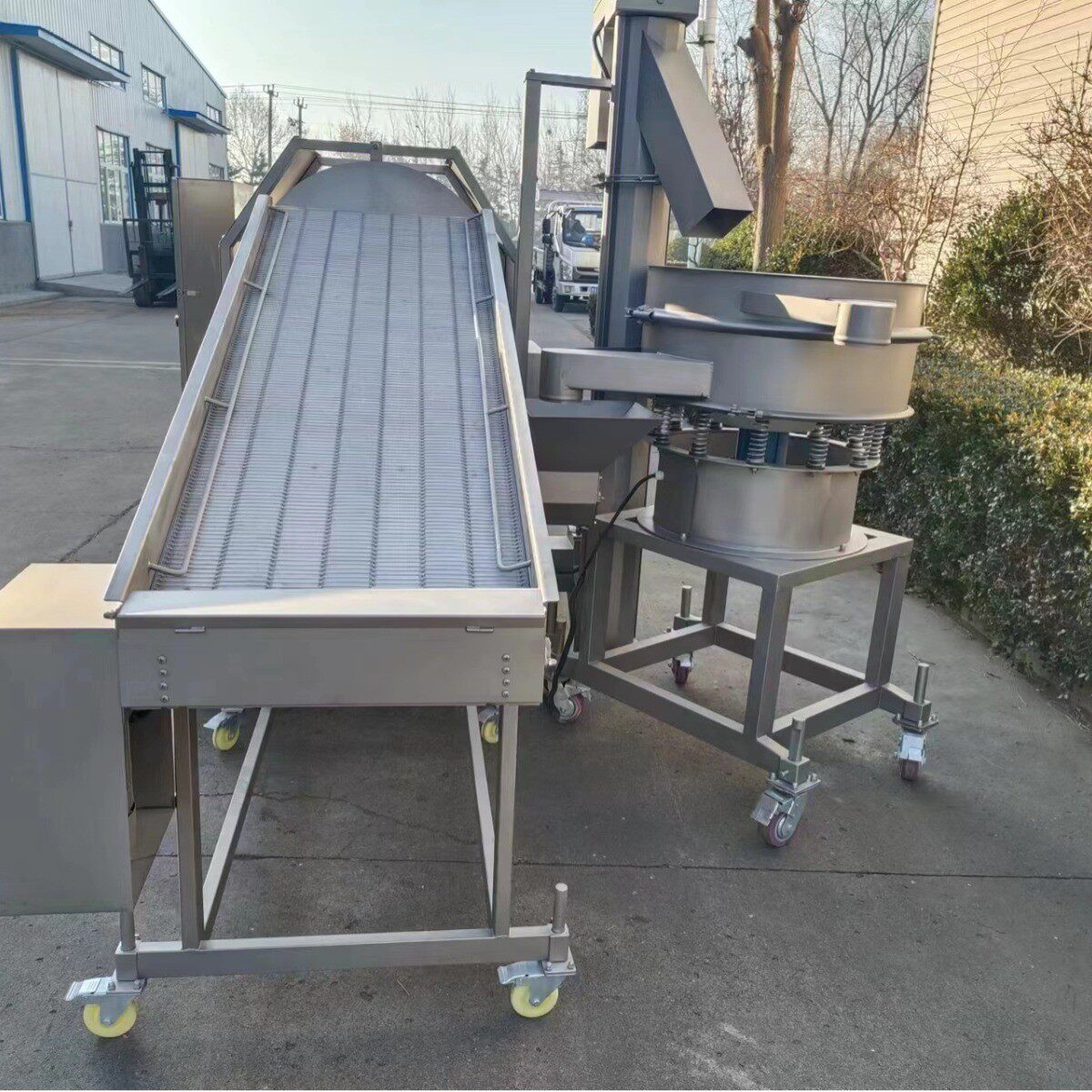 滚筒式大虾上粉机天妇罗大虾滚筒裹粉流水线锅包肉小酥肉上粉机,畜牧/养殖物资,特种养殖设备,淘宝优惠券,粉丝福利购,淘宝优惠卷