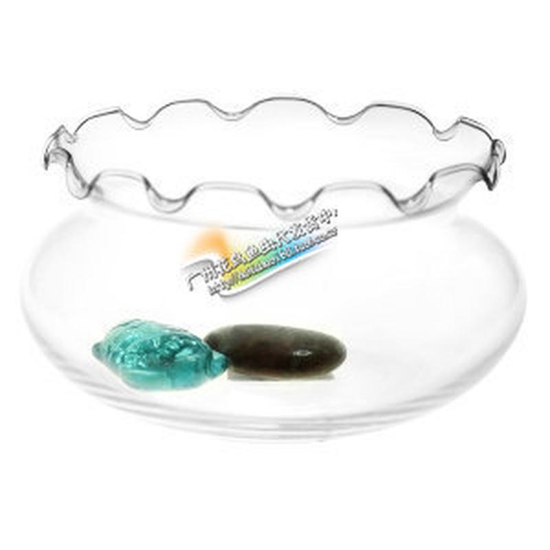 热销大花边缸玻璃金鱼缸圆形玻璃缸乌龟缸鱼缸水培花瓶