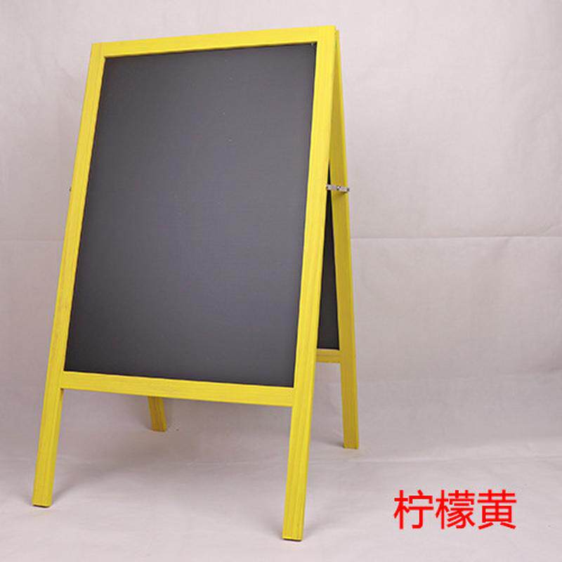 木质双面立式黑板广告牌用商用宣传板小黑板店铺展示牌户外立体式