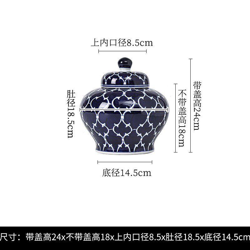 青花瓷花瓶摆件客厅插花中式国风陶瓷美式装饰复古玄关瓷器高级感,家居饰品,装饰摆件,淘宝优惠券,粉丝福利购,淘宝优惠卷