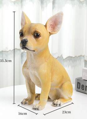 仿真动物模型摆件杜宾犬狗雕塑客厅玄关电视柜装饰树脂工艺品