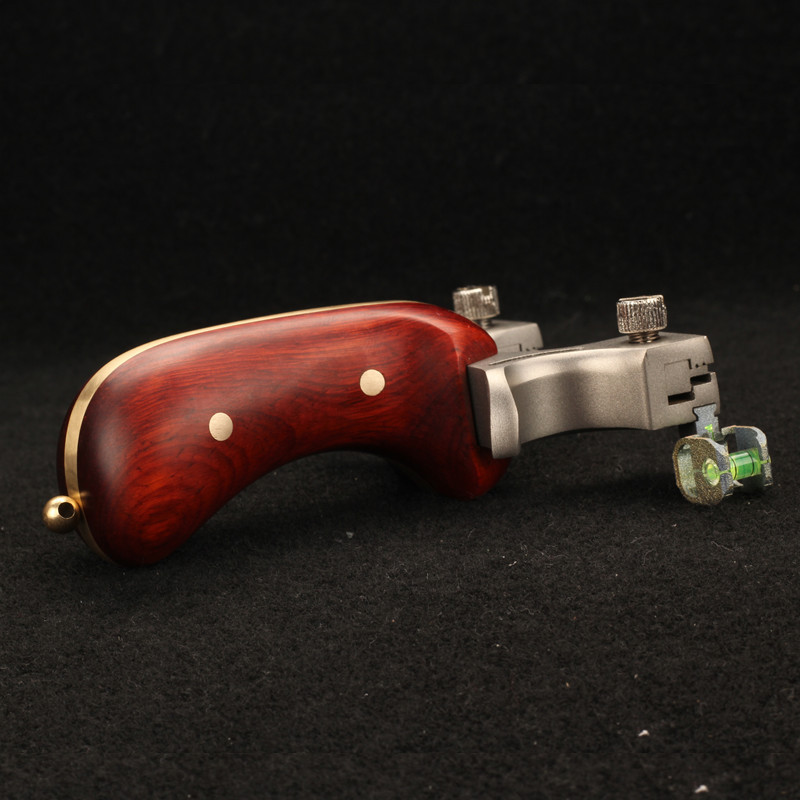 弓龙舌98k竞技不锈钢线切割304实木手柄扁皮钛合金水平仪98k批发