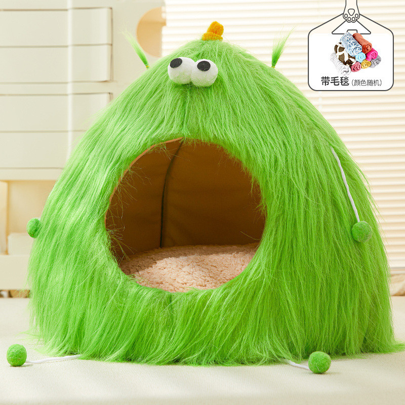 封闭式猫别墅猫窝垫厚款封闭冬季保暖四季通用猫窝安全感