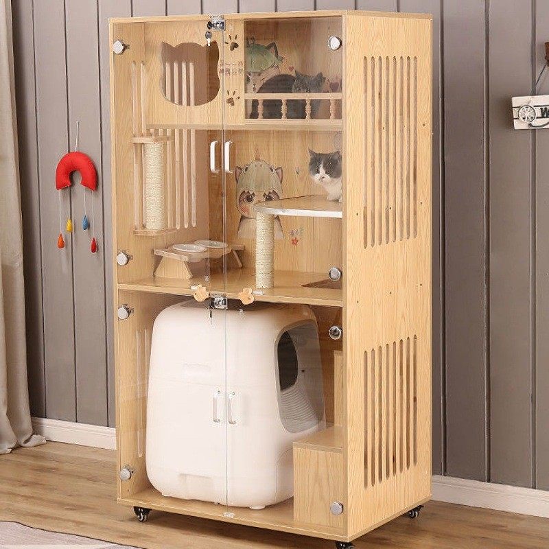 热销hp猫屋豪华猫别墅猫窝实木猫笼猫房子猫产房猫展示柜钢化玻璃,宠物/宠物食品及用品,猫笼子/猫别墅,淘宝优惠券,粉丝福利购,淘宝优惠卷