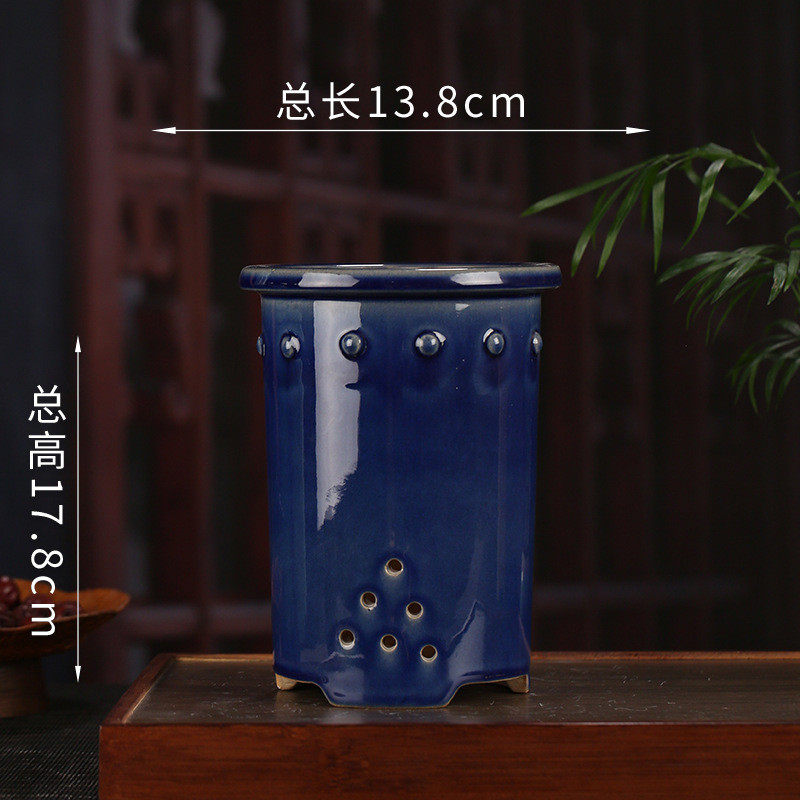 圆口鼓丁兰花盆可之舞多肉宜兴釉水蝴蝶批发家居摆件好物ylh07,鲜花速递/花卉仿真/绿植园艺,花盆,淘宝优惠券,粉丝福利购,淘宝优惠卷