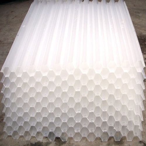 聚丙烯斜管填料六角蜂窝水处理斜管填料环保污水处理沉淀池填料