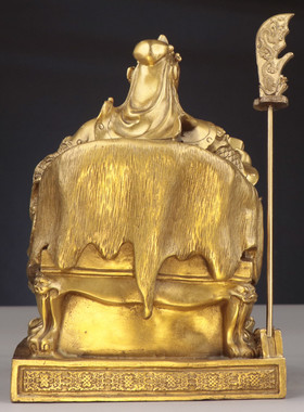 杨铜记家居办公室摆件铜关公看书读书文财神关公关公