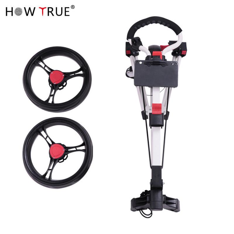 高尔夫直供厂家三轮手推车可折叠手拉车高尔夫球包车用品