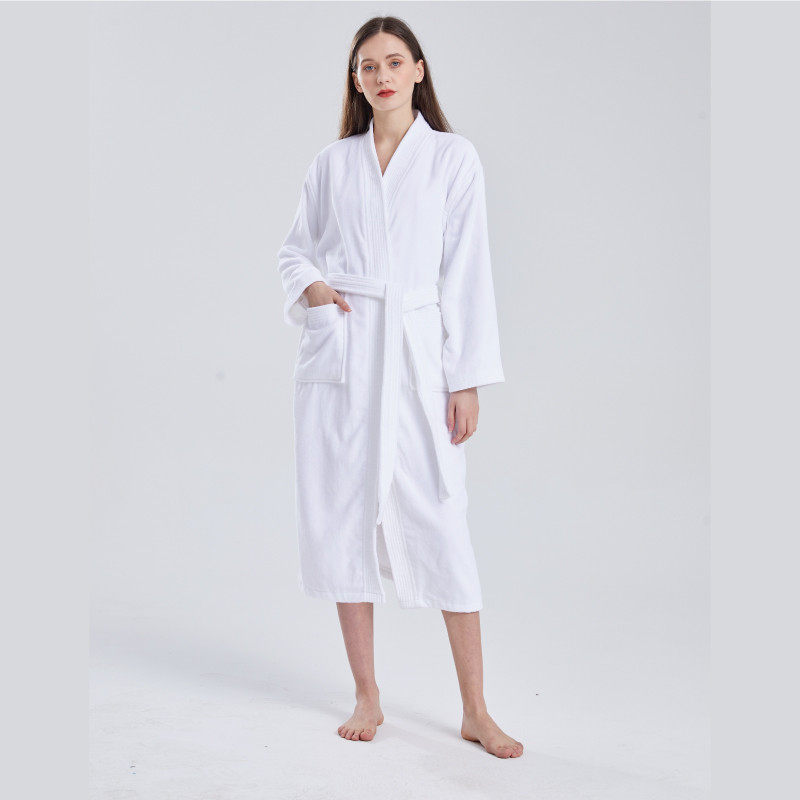 9V7酒店宾馆纯棉毛巾料浴袍速干吸水夏季成人男女冬款睡袍加长可