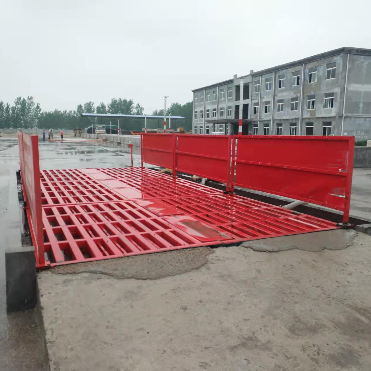 热销工程洗车台车辆冲洗台 建筑工地车辆轮机洗 全自动感应式冲洗