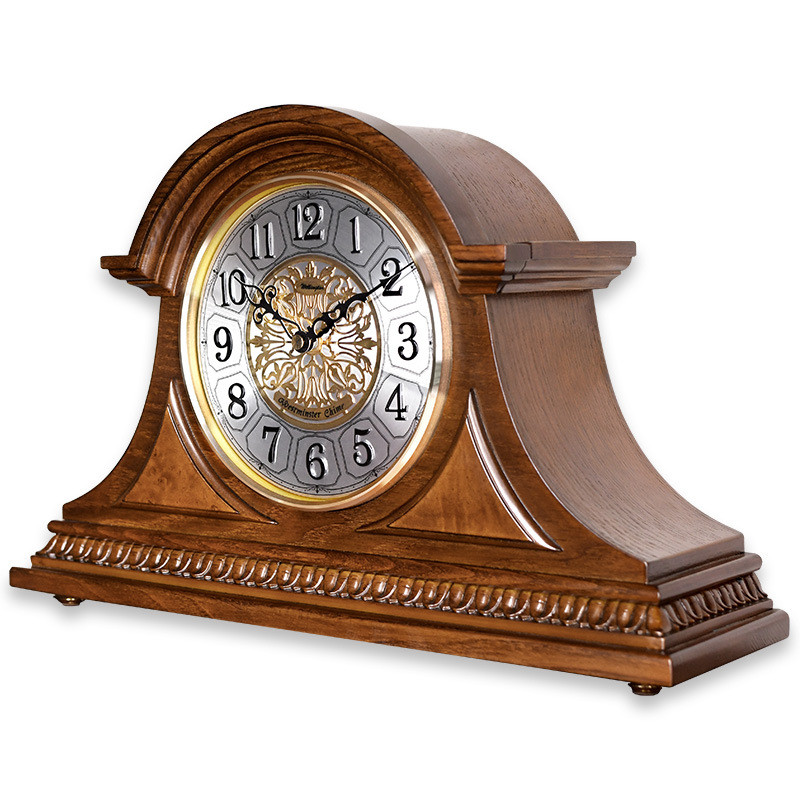 威灵顿座钟钟表客厅座钟古典音乐报时欧式木质台钟t20245