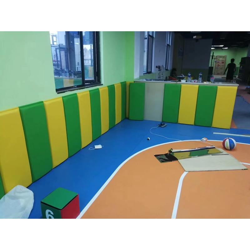 篮球馆吸音幼儿园防撞软包墙壁软包篮球场中心体育馆软包墙面软包