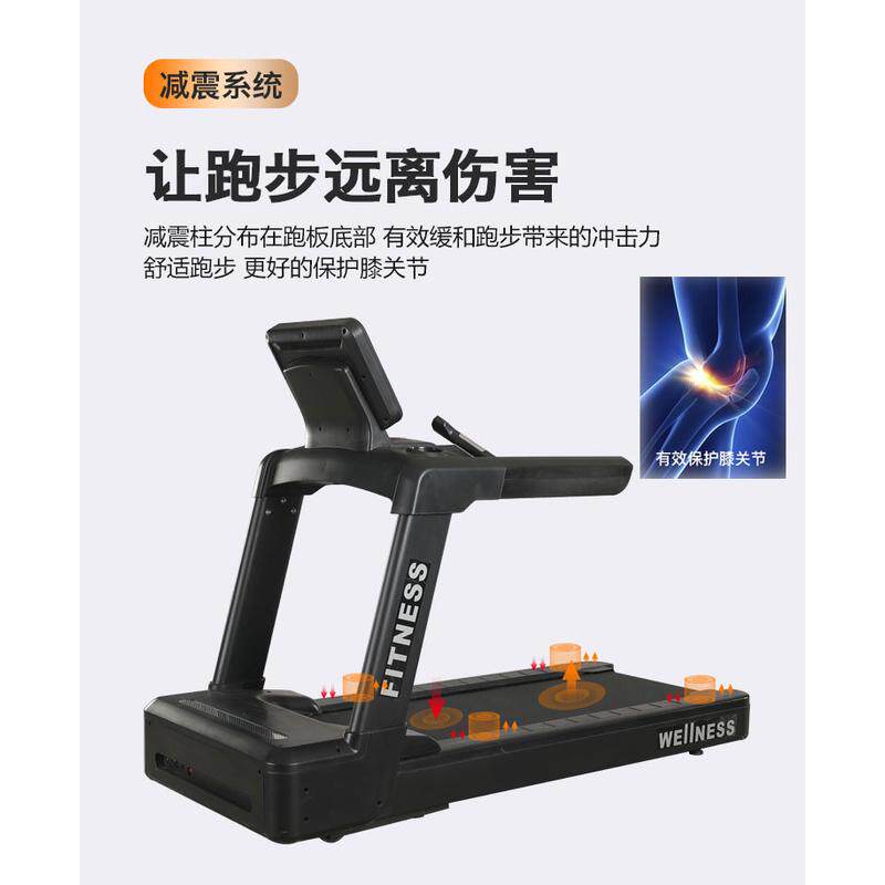 跑步机调节健身房多功能坡度速度商用健身器材工作室私教大型家用