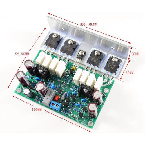 热销ljm-l20ver10功放板成品双声道板8对管两个板200w8r